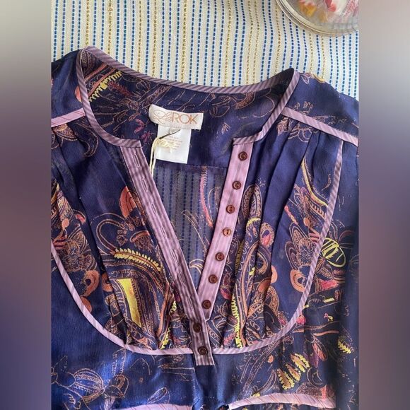 LaRok Dress Women Size Small Multicolored Tunic 3/4 Sleeves NWT - Picture 11 of 12